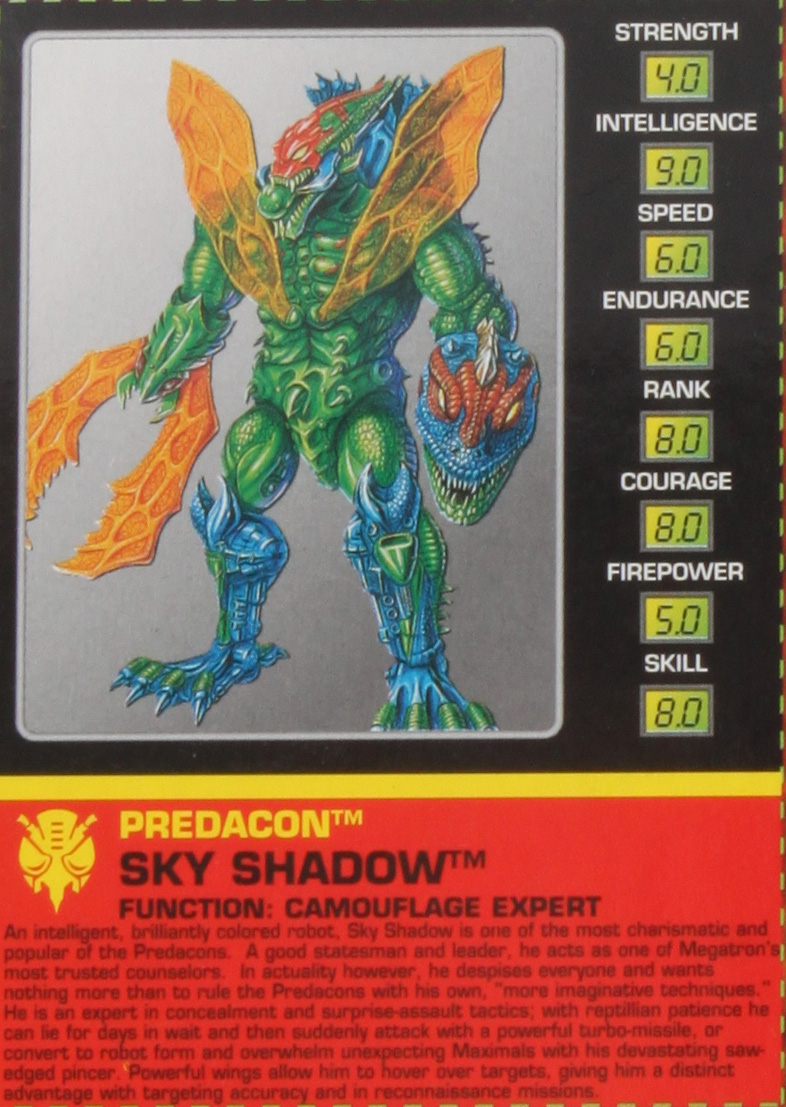 Deluxe Class Sky Shadow (Transformers, Beast Wars, Predacon